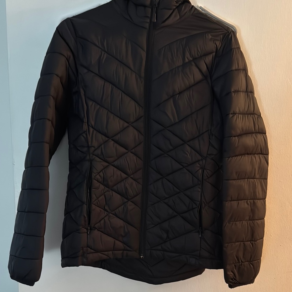 Black Quilted Puffer Jacket